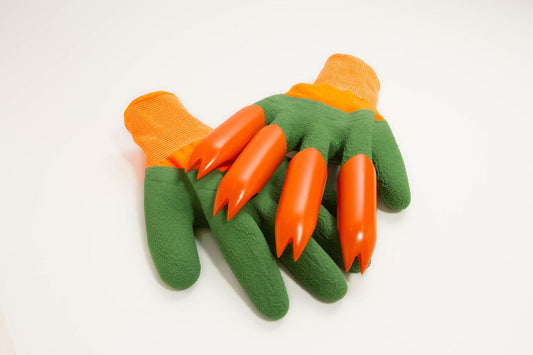 Guantes de jardinería a prueba de agua con garras para cavar, plantar y rastrillar